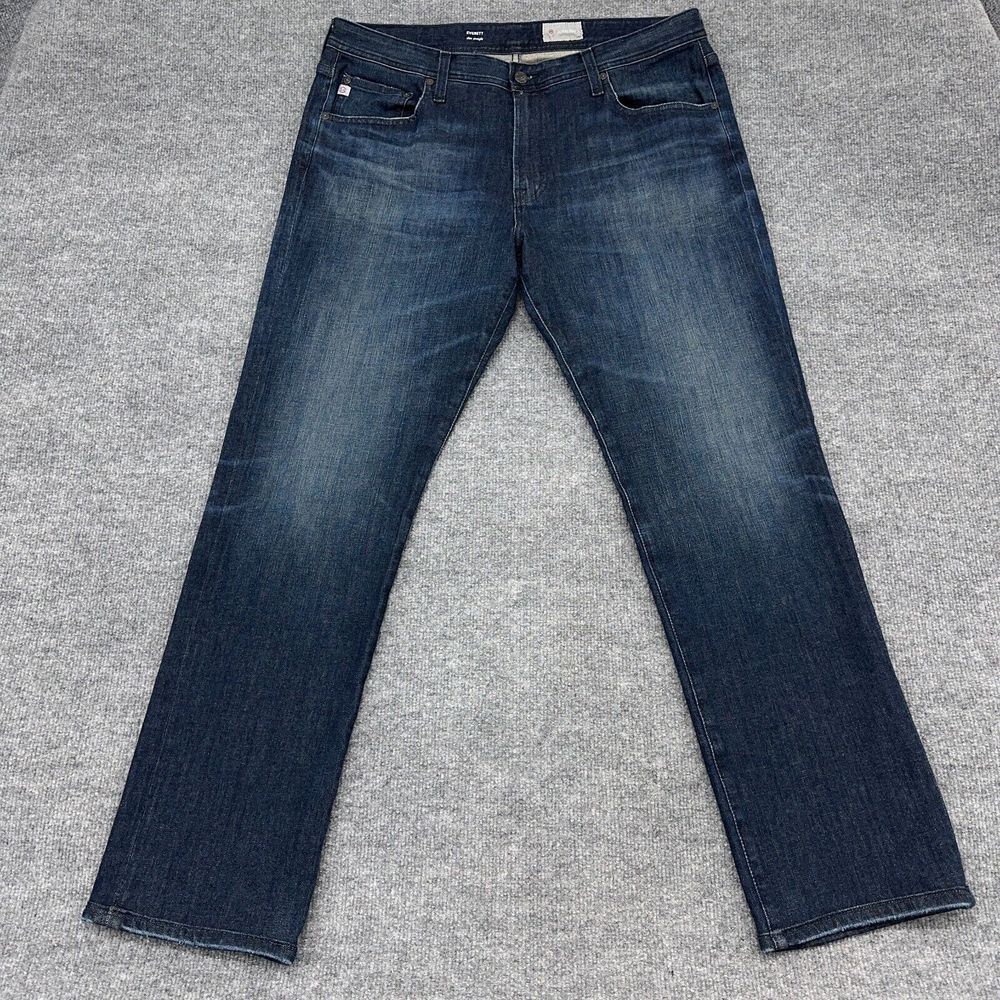 Ag Adriano Goldschmied Slim Straight Dark Indigo Jeans